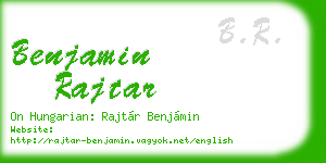 benjamin rajtar business card